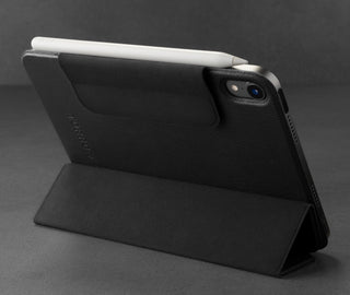 Upright stand function of the TORRO Black Leather case for iPad Mini 6