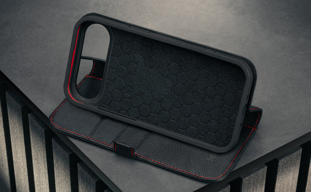 Funda de piel para iPhone 17 Air (carga MagSafe) Feature Focus