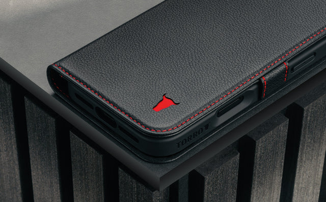 Funda de piel para iPhone 17 Pro Max (carga MagSafe) Feature Focus