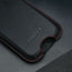 Black (with Red Stitching) Leather Pouch Case for iPhone Pro Models