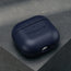 Blue Leather Case for AirPods (4th Gen)