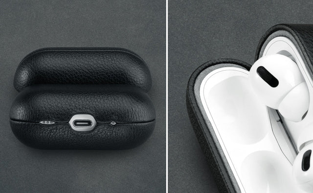 Funda de cuero para Apple AirPods Pro 3 (3.ª generación) Feature Focus