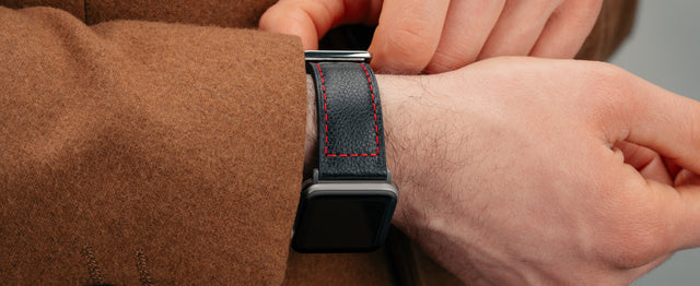 Correa de cuero para Apple Watch y Watch Ultra Feature Focus