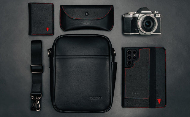 Bolso Bandolera de Cuero Feature Focus