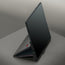 Integrated stand function on the Black with Red Detail Leather Case for Samsung Galaxy Z Fold8 Ultra