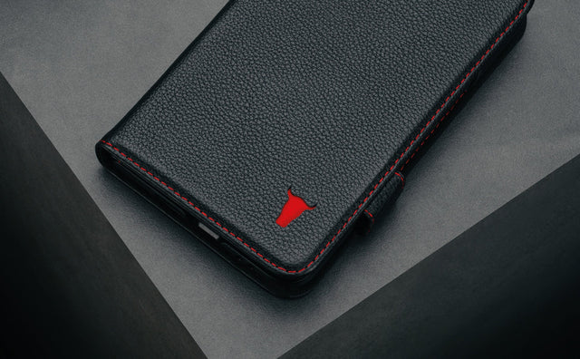 Funda de Cuero para Google Pixel 9 Pro Fold Feature Focus
