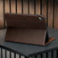 Integrated stand function of the Dark Brown Leather Case for Apple iPad (10th Generation)