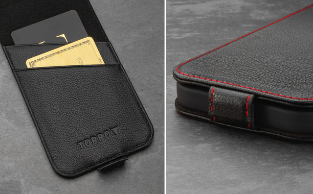 Funda de Cuero para iPhone 12/12 Pro (MagSafe) Feature Focus