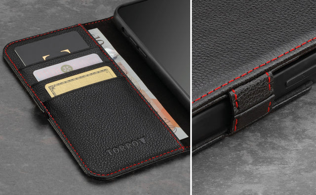 Funda de Cuero para iPhone 12 Pro Max (con función atril) Feature Focus