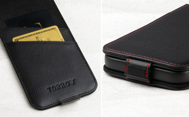 Funda de Cuero para iPhone 14 (MagSafe) Feature Focus
