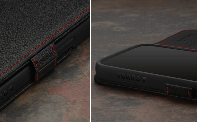 Funda de Cuero para iPhone 15 (MagSafe) Feature Focus