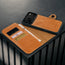 Card holder and detachable cover of the Nubuck Dark Brown Detachable Case for iPhone 17 Pro