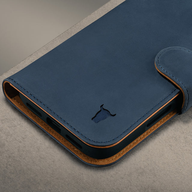 Nubuck Blue Detachable Case for iPhone 17 Pro Max