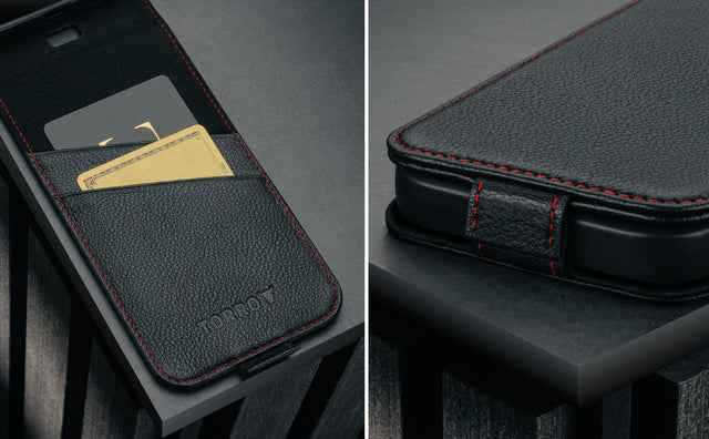 Funda de piel tipo libro para iPhone 17 Pro Max (con carga MagSafe) Feature Focus