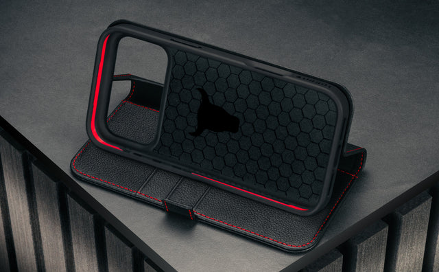 Funda de piel para iPhone 17 Pro (carga MagSafe) Feature Focus