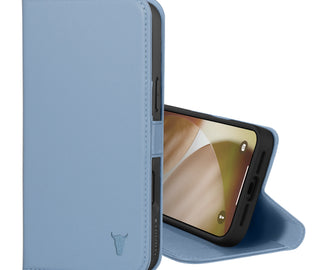 Light Blue Leather Case for iPhone 17 Pro / Pro Max