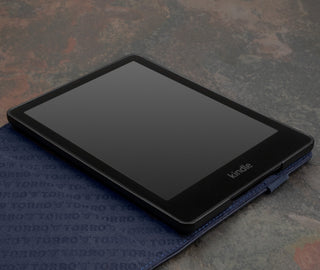 Navy Blue Leather Case for Kindle Paperwhite