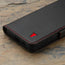 Black with Red Detail Leather Case for Galaxy A35