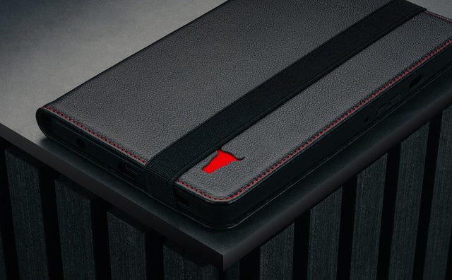 Funda de Cuero para Galaxy Tab A9 Feature Focus