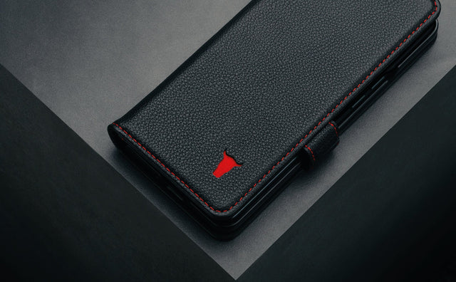 Funda de Cuero para Galaxy Z Fold6 Feature Focus