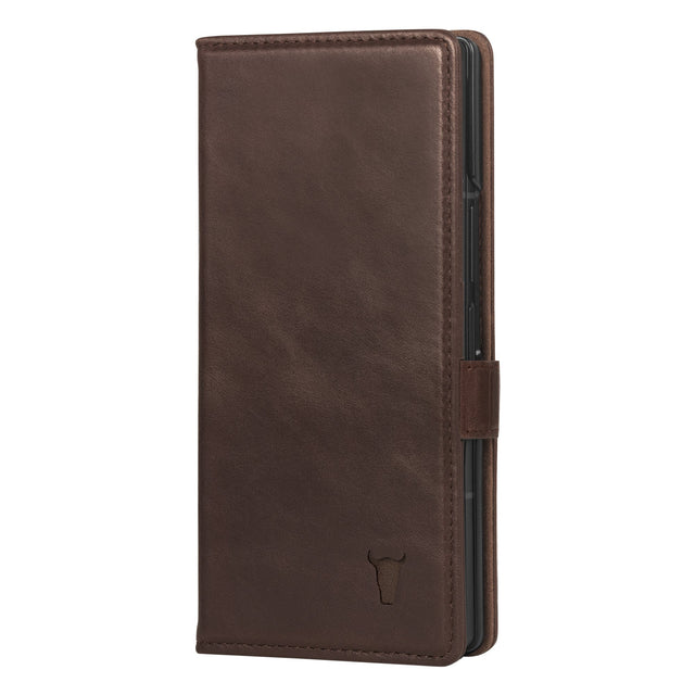 Dark Brown Leather Case for Samsung Galaxy Z Fold7