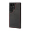 Black with Red Details Leather Bumper Case for Galaxy S23 Ultra