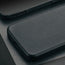 Back of the Black Slimline Leather Bumper Case for Galaxy S25