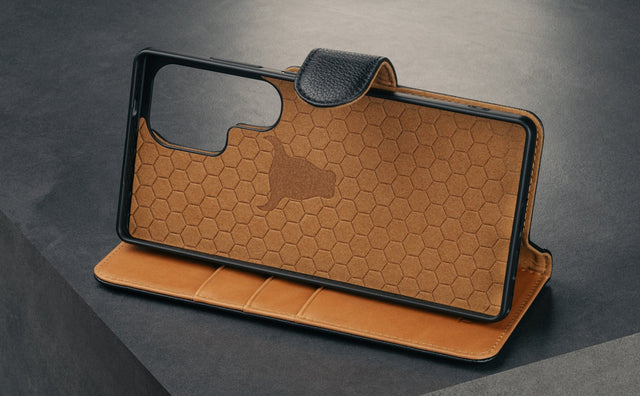 Funda de Cuero para  Galaxy S25 Ultra (Tapa Magnética Desmontable y Qi2/MagSafe) Feature Focus