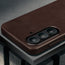 Camera cutout on the Dark Brown Leather Bumper Case for Galaxy S26+
