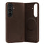 Dark Brown Leather Bumper Case for Galaxy S26+