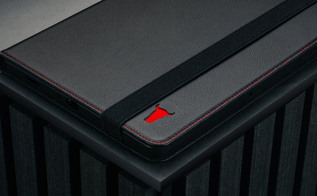 Funda de Cuero para Galaxy Tab A9+ Feature Focus