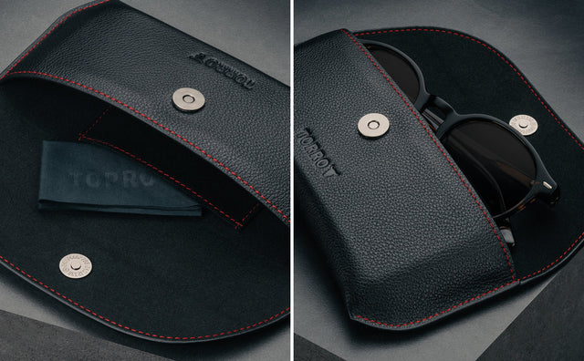 Estuche de Cuero para Gafas de Sol Feature Focus