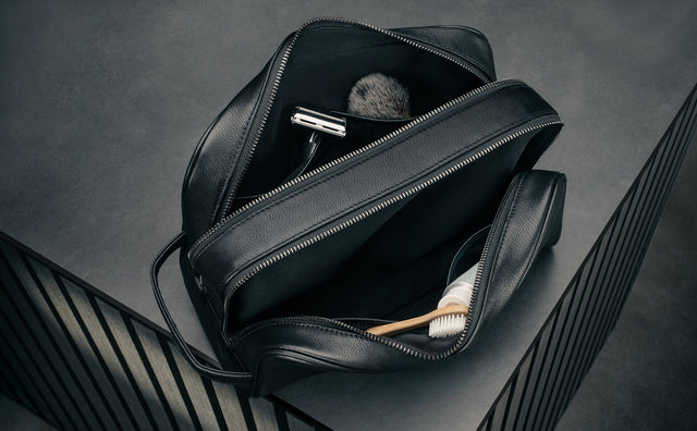 Bolsa de aseo de cuero Feature Focus